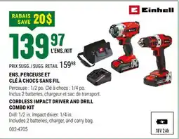 BMR ENS. PERCEUSE ET CLÉ À CHOCS SANS FIL offer