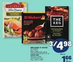 Marché Bonichoix ST-HUBERT (20 to 57 g), FINE CUISINE (28 to 48 g) OR THE KEG (22 to 31 g) SAUCE MIX offer