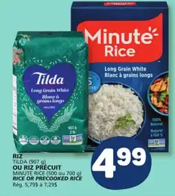 Marché Bonichoix TILDA (907 g) OR MINUTE RICE (500 or 700 g) RICE OR PRECOOKED RICE offer