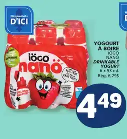 Marché Bonichoix YOGOURT À BOIRE ÍÖGO NANÖ offer