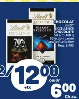 Marché Bonichoix LINDT EXCELLENCE CHOCOLATE offer