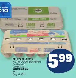 Marché Bonichoix NUTRI OR BURNBRAE WHITE EGGS offer