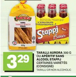 L'Intermarché TARALLI 300 G OU APÉRITIF SANS ALCOOL | TARALLI OR NON ALCOHOLIC offer