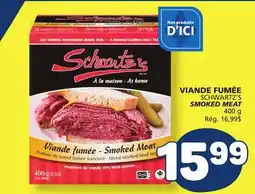 Marché Bonichoix SCHWARTZ'S SMOKED MEAT offer