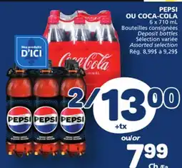 Marché Bonichoix PEPSI OR COCA-COLA offer