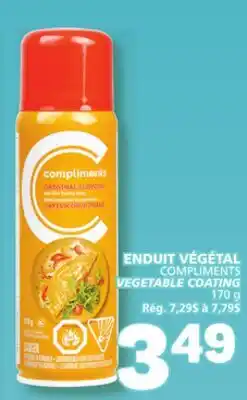 Marché Bonichoix COMPLIMENTS VEGETABLE COATING offer