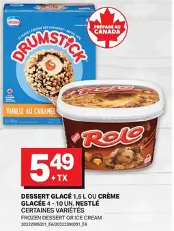 L'Intermarché DESSERT GLACÉ 1,5 L OU CRÈME GLACÉE 4 - 10 UN. | FROZEN DESSERT OR ICE CREAM offer