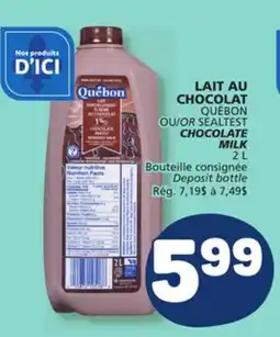 Marché Bonichoix QUÉBON OR SEALTEST CHOCOLATE MILK offer