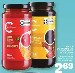 Marché Bonichoix COMPLIMENTS SAUCE OR DIP offer