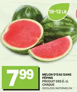L'Intermarché MELON D'EAU SANS PÉPINS | SEEDLESS WATERMELON offer