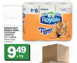 L'Intermarché ESSUIE-TOUT TIGER | PAPER TOWEL, 2/3 = 6 ROUL offer