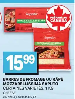 L'Intermarché BARRES DE FROMAGE OU RÂPÉ MOZZARELLISSIMA | CHEESE offer