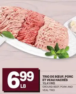 L'Intermarché TRIO DE BŒUF, PORC ET VEAU HACHÉS | GROUND BEEF, PORK AND VEAL TRIO offer