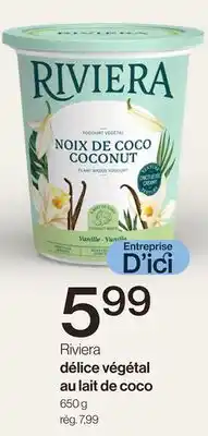 Avril Riviera délice végétal au lait de coco offer