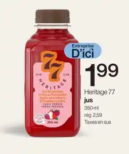 Avril Heritage 77 jus offer