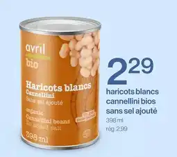 Avril haricots blancs cannellini bios sans sel ajouté offer