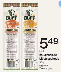 Avril Buff saucisses de bison séchées offer