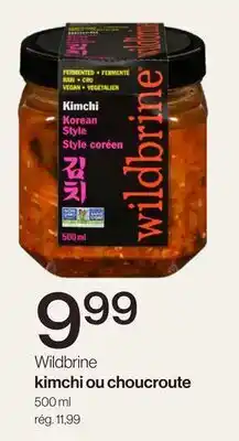 Avril Wildbrine kimchi ou choucroute offer