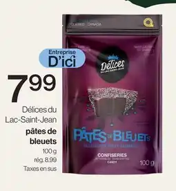 Avril Pâtes de bleuets offer
