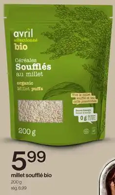 Avril Millet Soufflé Bio offer
