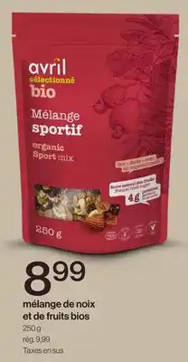 Avril mélange de noix et de fruits bios offer