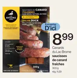 Avril Saucisses de canard fraîches offer