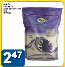 Rossy ALPEN SECRETS Asst. Epsom salts offer