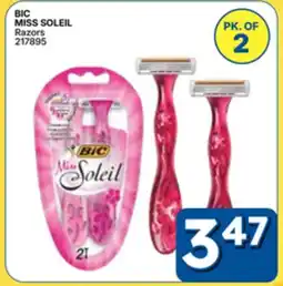 Rossy BIC MISS SOLEIL Razors offer