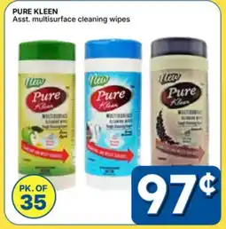 Rossy PURE KLEEN Asst. multisurface cleaning wipes offer