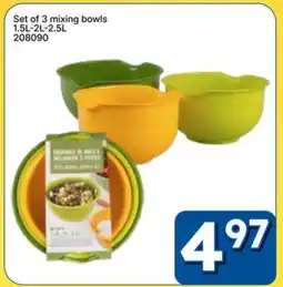 Rossy Set of 3 mixing bowls offer