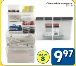 Rossy Clear modular storage set offer