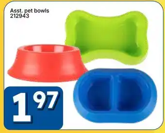 Rossy Asst. pet bowls offer