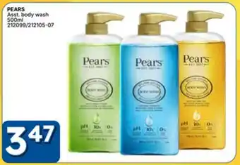 Rossy PEARS Asst. body wash offer