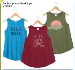 Rossy Ladies' printed tank tops offer