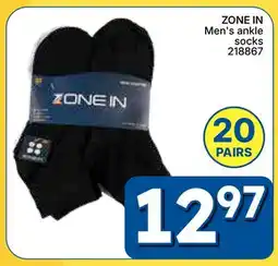 Rossy ZONE IN Men's ankle socks offer