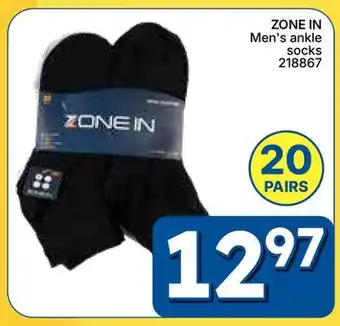 Rossy ZONE IN Men's ankle socks offer