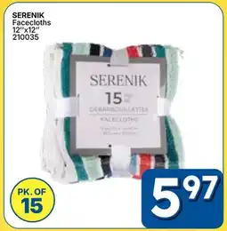 Rossy SERENIK Facecloths offer