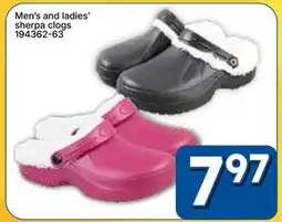 Rossy Men's and ladies' sherpa clogs offer