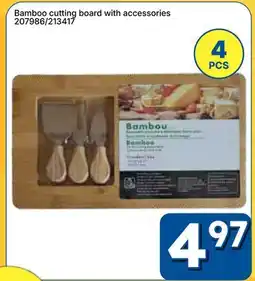 Rossy Bamboo cutting board with accessories offer