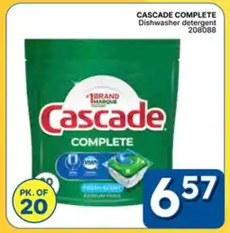 Rossy CASCADE COMPLETE Dishwasher Detergent offer