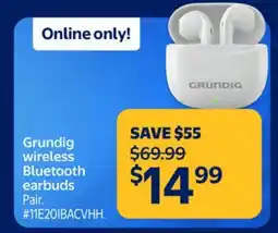 Walmart Grundig wireless Bluetooth earbuds offer