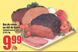 Bonanza Smoked meat or roast beef offer