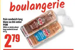 Bonanza White or whole wheat long sandwich bread offer
