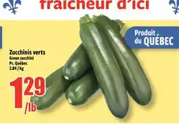 Bonanza Green zucchini offer