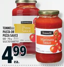 Metro Tonnelli pasta or pizza sauce offer