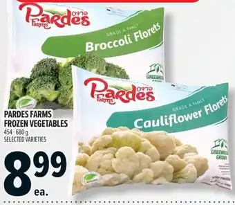 Metro Pardes farms frozen vegetables offer