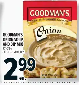 Metro Goodman's onion soup and dip mix offer