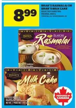 Real Canadian Superstore Brar's Rasmalai or Brar's Milk Cake offer