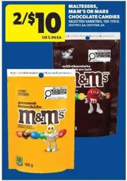 Real Canadian Superstore Maltesers, M&M's or Mars Chocolate Candies offer