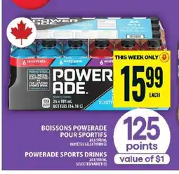 Food Basics POWERADE SPORTS DRINKS offer